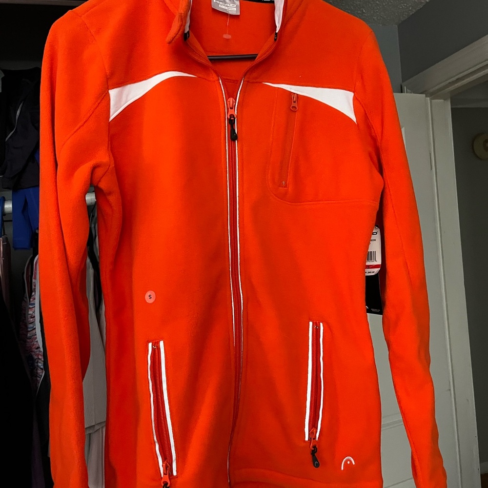 Head Fleece fitted zip up jacket